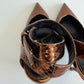 TOM FORD PYTHON BRONZE HEELS