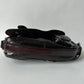 CHRISTIAN DIOR VINTAGE GAUCHO SADDLE BAG CROCODILE EMBOSSED PATENT LEATHER BAG