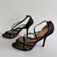 CHRISTIAN LOUBOUTIN VANITARITA LACE PEEP TOE HEEL