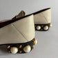 GUCCI PEYTON LEATHER PEARL HEELS MARMONT GG LOAFERS
