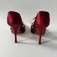 CHRISTIAN DIOR VINTAGE BURGUNDY PEARL PUMP