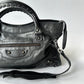 BALENCIAGA MOTOCROSS CLASSIC CITY BAG LEATHER MEDIUM BLACK ANTHRACITE