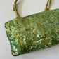 PRADA LIME GREEN SEQUIN TOP HANDLE BAG