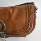 VINTAGE CHRISTIAN DIOR GAUCHO BROWN SADDLE BAG