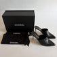 CHANEL 2020 CC LOGO PEARLS HEELS MULES