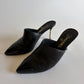 CHANEL 2020 CC LOGO PEARLS HEELS MULES