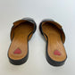 GUCCI MARMONT GG WEB BLACK LEATHER SLIPPERS LOAFERS SIZE 37