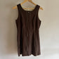CHANEL VINTAGE 1999 BROWN STRIPED MINI DRESS