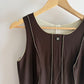 CHANEL VINTAGE 1999 BROWN STRIPED MINI DRESS