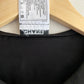CHANEL BLACK SILK RUFFLE BLOUSE