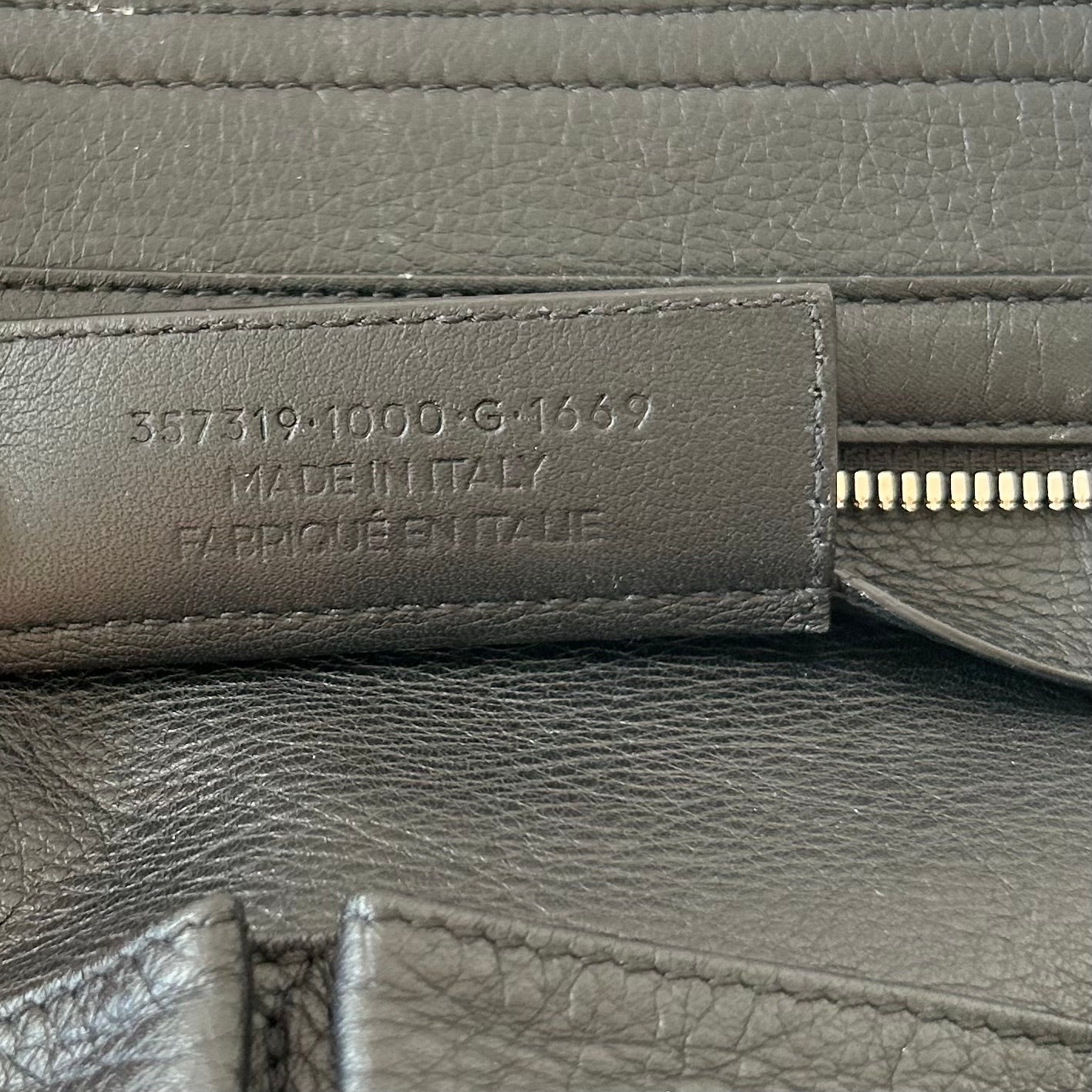 BALENCIAGA LARGE BLACK LEATHER PAPIER A4 TOTE BAG