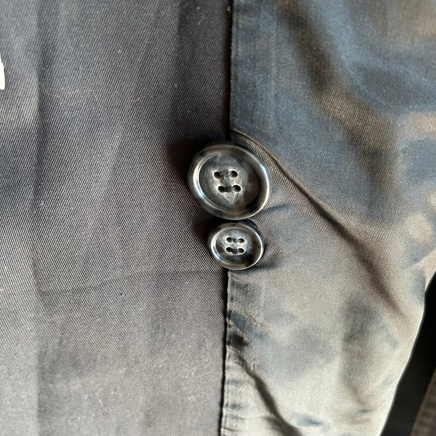 VINTAGE YVES SAINT LAURENT 90'S NAVY TRENCH COAT