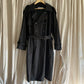VINTAGE YVES SAINT LAURENT 90'S NAVY TRENCH COAT