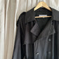 VINTAGE YVES SAINT LAURENT 90'S NAVY TRENCH COAT