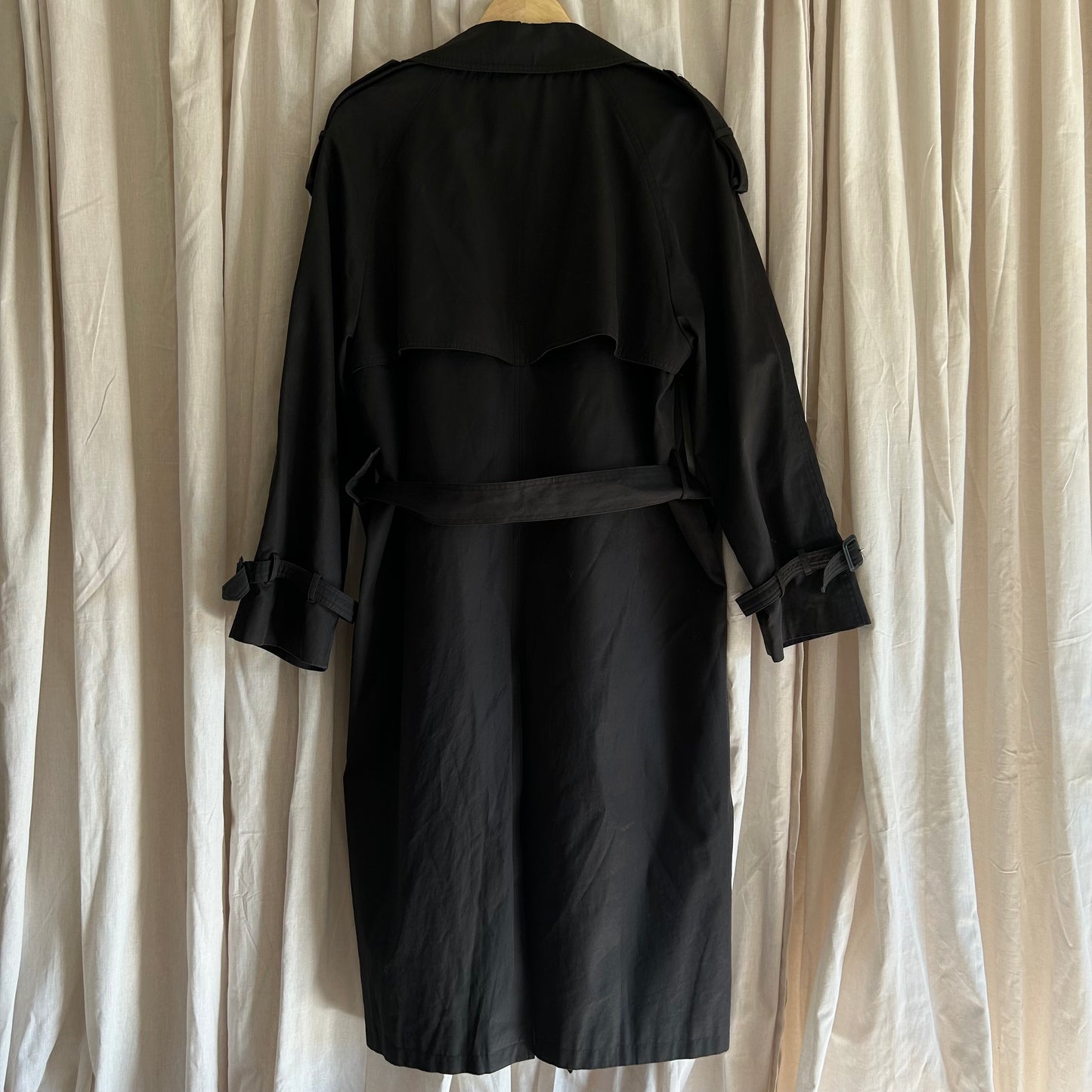 VINTAGE YVES SAINT LAURENT 90'S NAVY TRENCH COAT