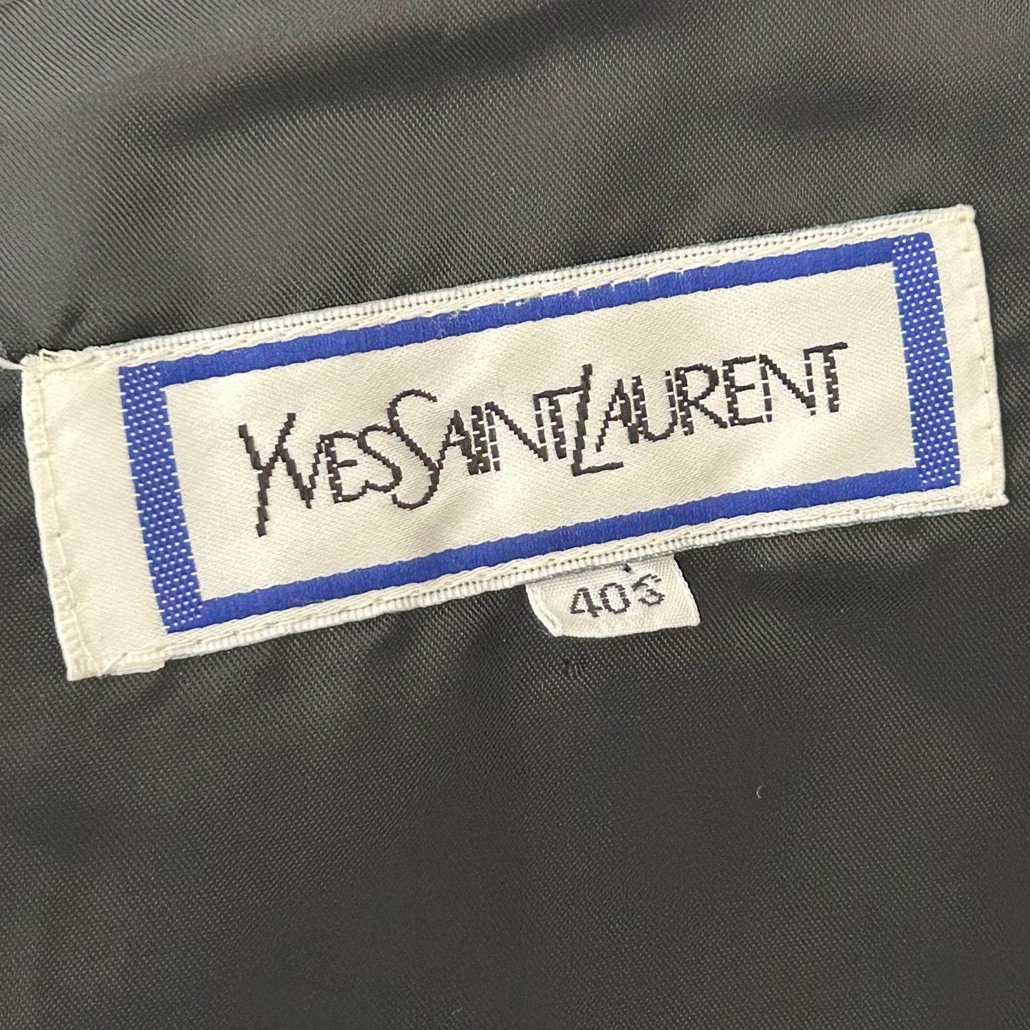 VINTAGE YVES SAINT LAURENT 90'S NAVY TRENCH COAT