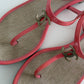 Chanel Interlocking CC Logo Patent Leather T-Strap Sandals Pink