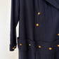 Chanel Vintage 80's Navy Maxi Pleated Dress Size 42