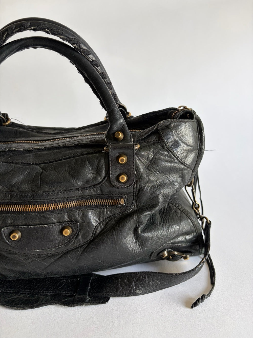 VINTAGE BALENCIAGA BLACK CITY BAG
