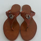 Dior Brown Leather Thong Sandals