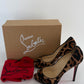 Christian Louboutin Yolanda Pony Leopard Peep-Toe Stiletto Pumps