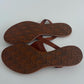 Dior Brown Leather Thong Sandals
