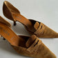 VINTAGE PRADA SUEDE TAN KITTEN HEELS