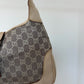 Gucci Vintage GG Canvas Jackie Monogram Cream Handbag