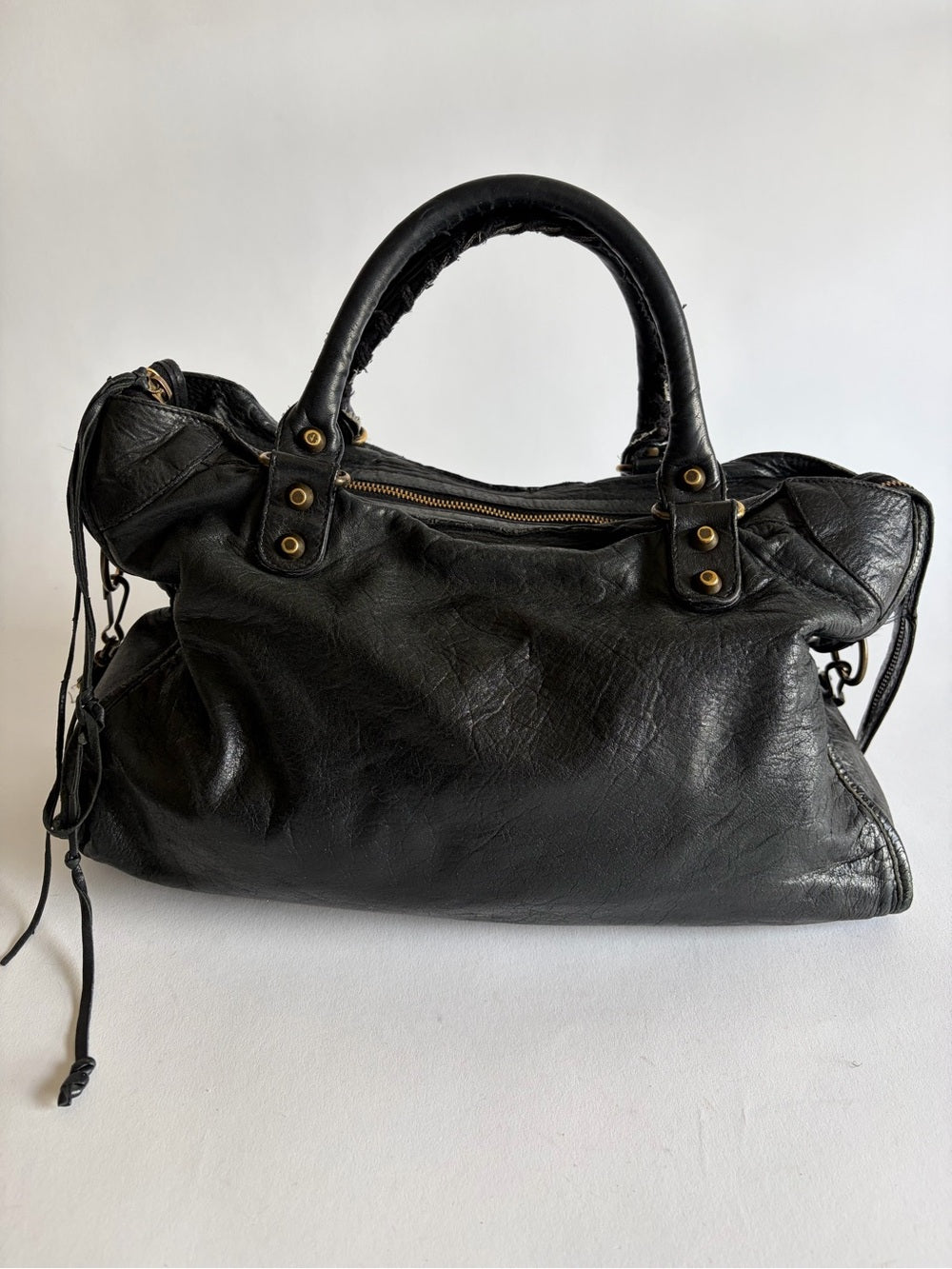 VINTAGE BALENCIAGA BLACK CITY BAG
