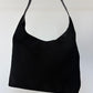 Gucci Tom Ford Black Canvas Metal Strap Handbag
