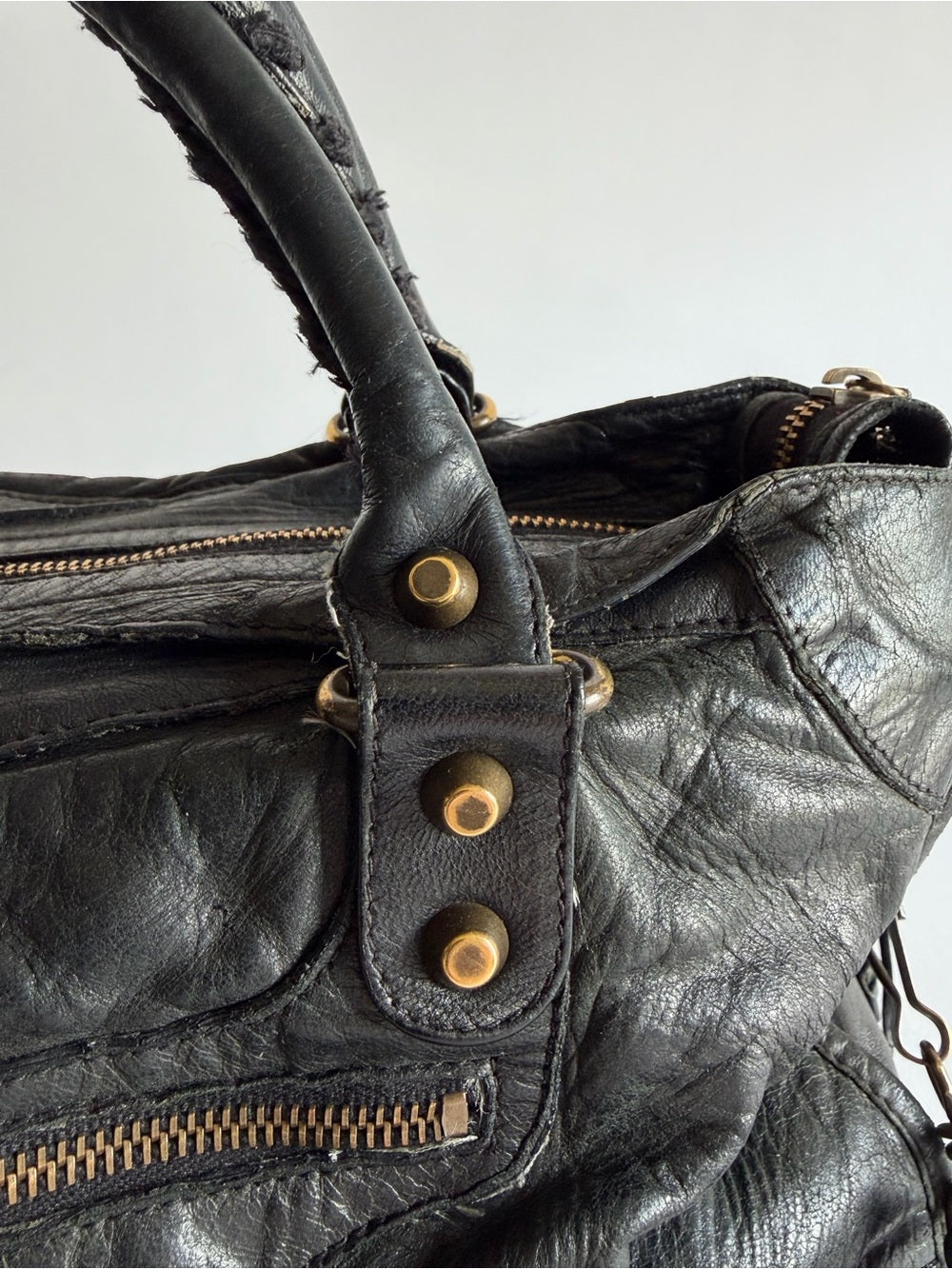 VINTAGE BALENCIAGA BLACK CITY BAG