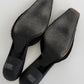 VINTAGE GIUSEPPE ZANOTTI PONEY HAIR SQUARE TOE BLACK MULES