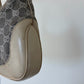 Gucci Vintage GG Canvas Jackie Monogram Cream Handbag