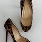 Christian Louboutin Yolanda Pony Leopard Peep-Toe Stiletto Pumps