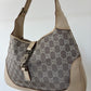 Gucci Vintage GG Canvas Jackie Monogram Cream Handbag