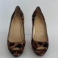 Christian Louboutin Yolanda Pony Leopard Peep-Toe Stiletto Pumps