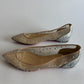 Christian Louboutin Follies Strass Nude Suede leather 37.5