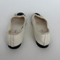 Chanel Classic White Black CC Cap Toe Ballet Flats Size 38C
