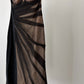 Dolce & Gabbana Vintage 2000's Black Sheer Strapless Mesh Bodycon Dress size S