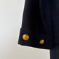 Chanel Vintage 80's Navy Maxi Pleated Dress Size 42