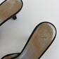 VINTAGE GIUSEPPE ZANOTTI PONEY HAIR SQUARE TOE BLACK MULES