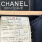 Chanel Vintage 1994 Collection Navy Gold Button Down Tweed Blazer Size 38