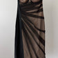 Dolce & Gabbana Vintage 2000's Black Sheer Strapless Mesh Bodycon Dress size S