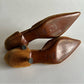 VINTAGE PRADA SUEDE TAN KITTEN HEELS