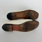 Chanel Classic White Black CC Cap Toe Ballet Flats Size 38C