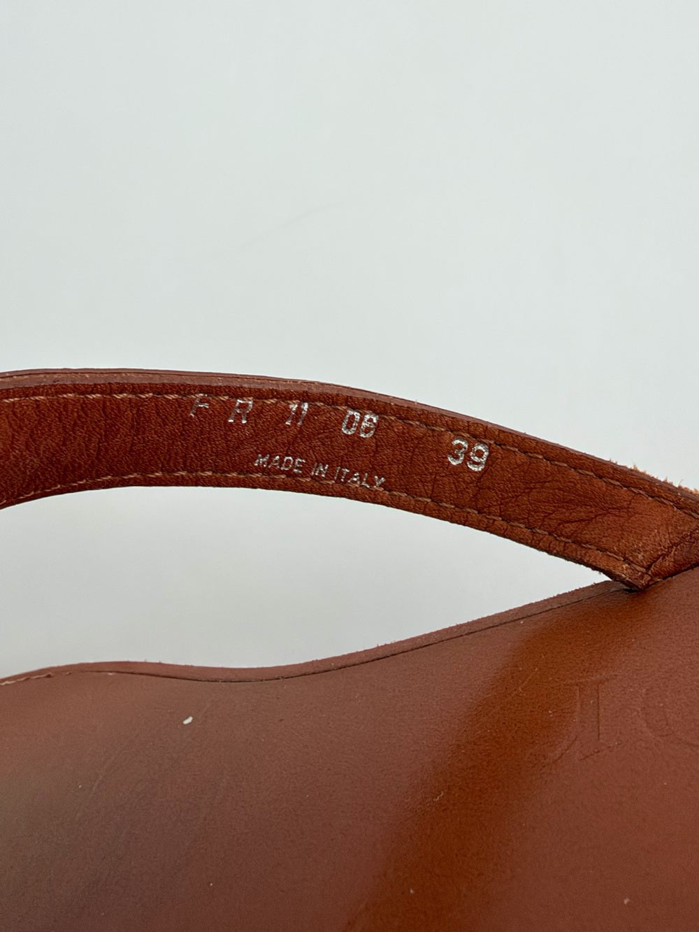 Dior Brown Leather Thong Sandals