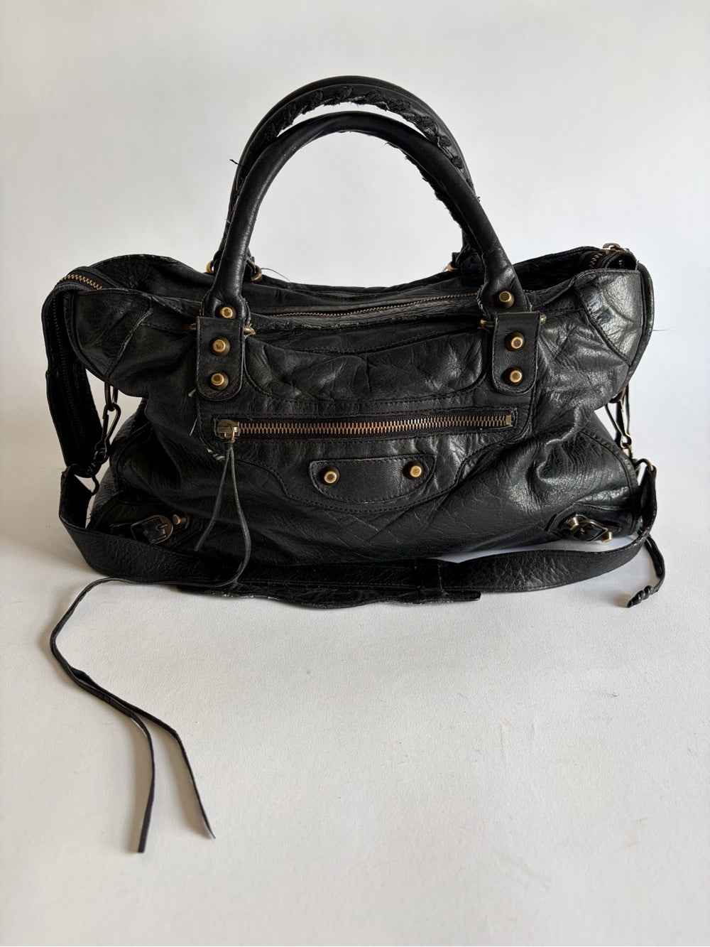 VINTAGE BALENCIAGA BLACK CITY BAG
