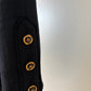 Chanel Vintage 1994 Collection Navy Gold Button Down Tweed Blazer Size 38